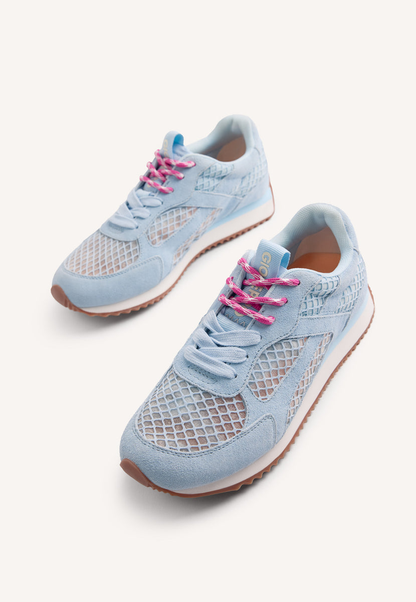 BASKETS CUIR ET RÉSILLE ROXAS