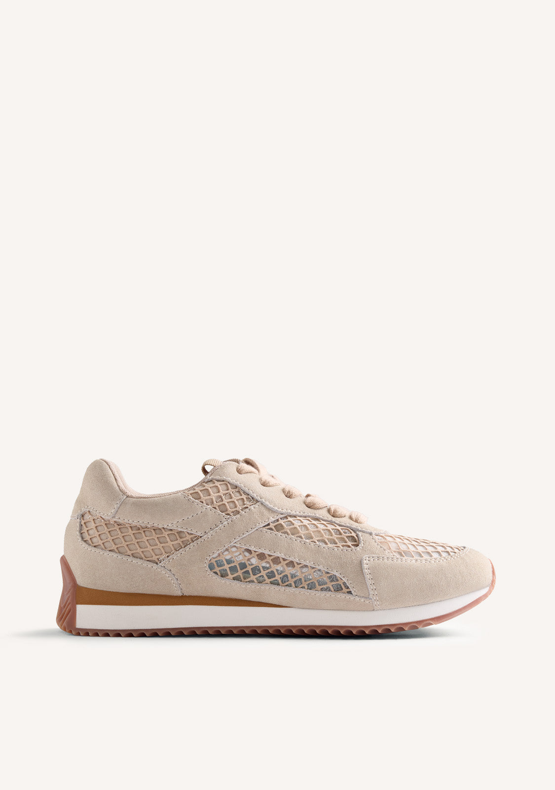 LEATHER AND MESH SNEAKERS ROXAS