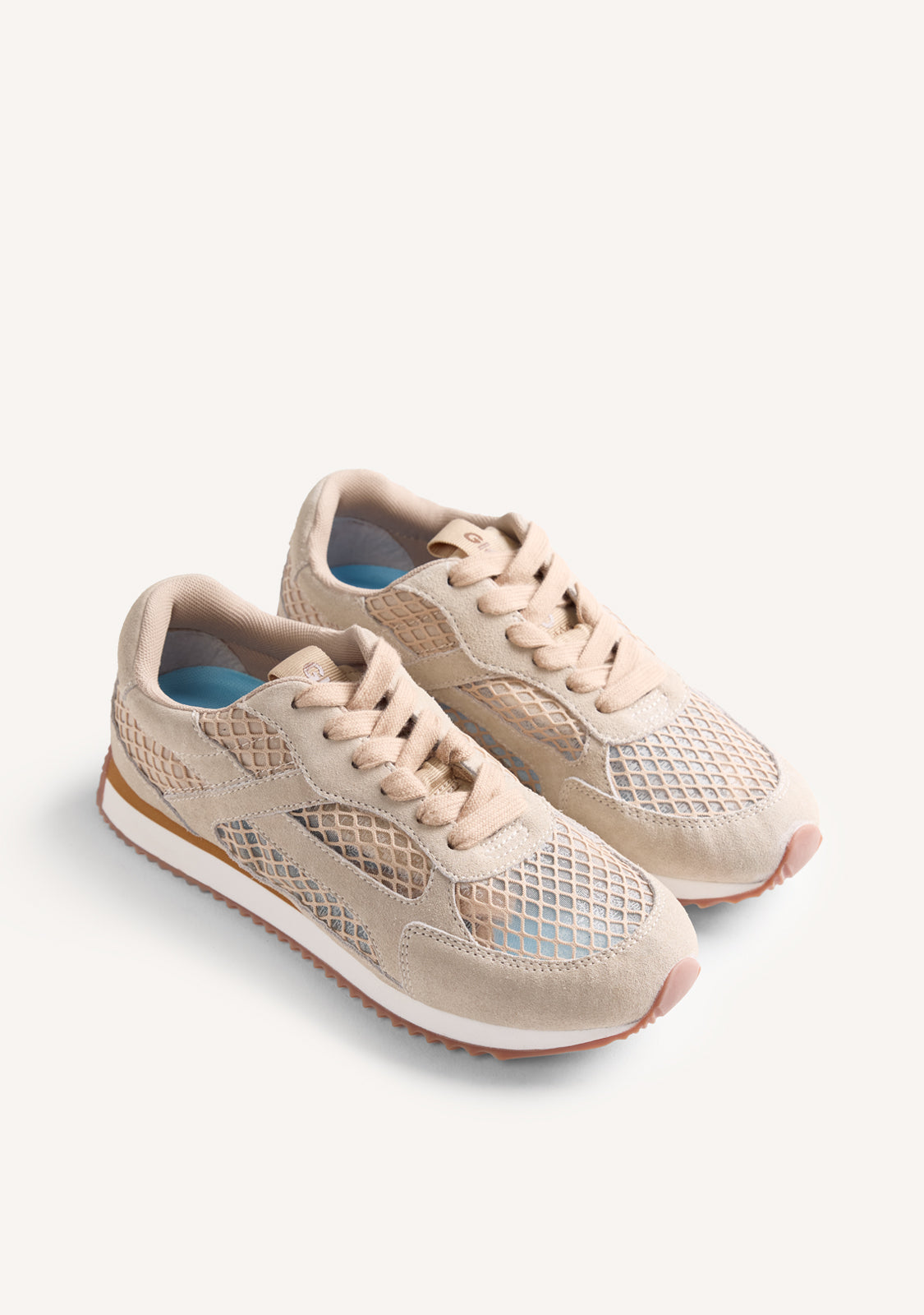 LEATHER AND MESH SNEAKERS ROXAS