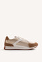 LEATHER AND CROCHET SNEAKERS BUSIA