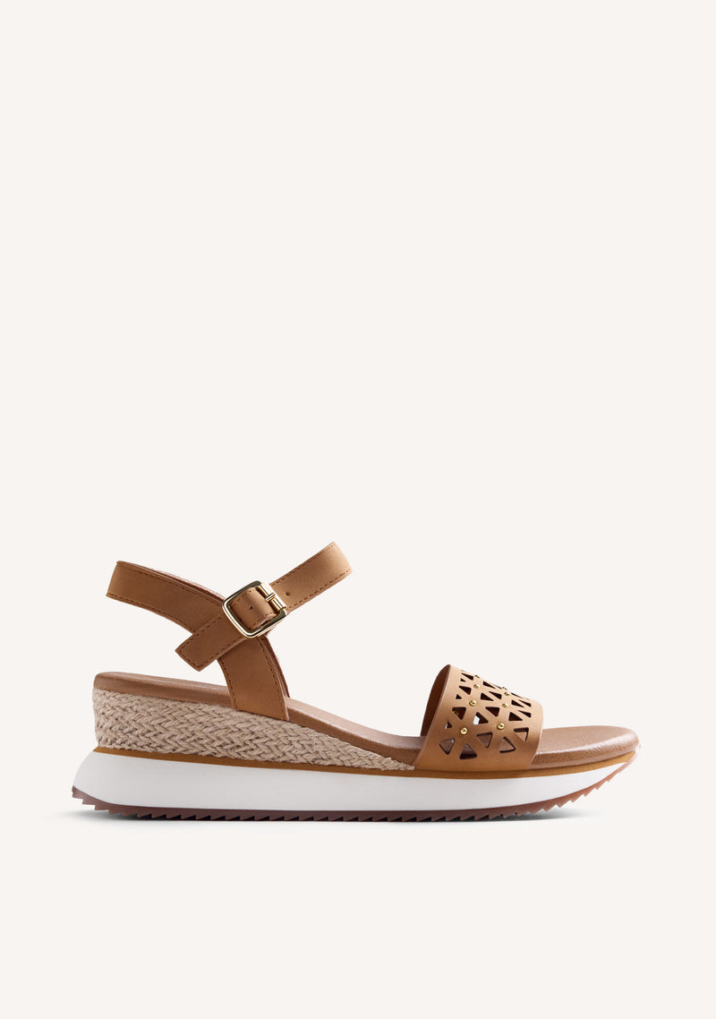 RAFFIA WEDGE SANDALS WETE