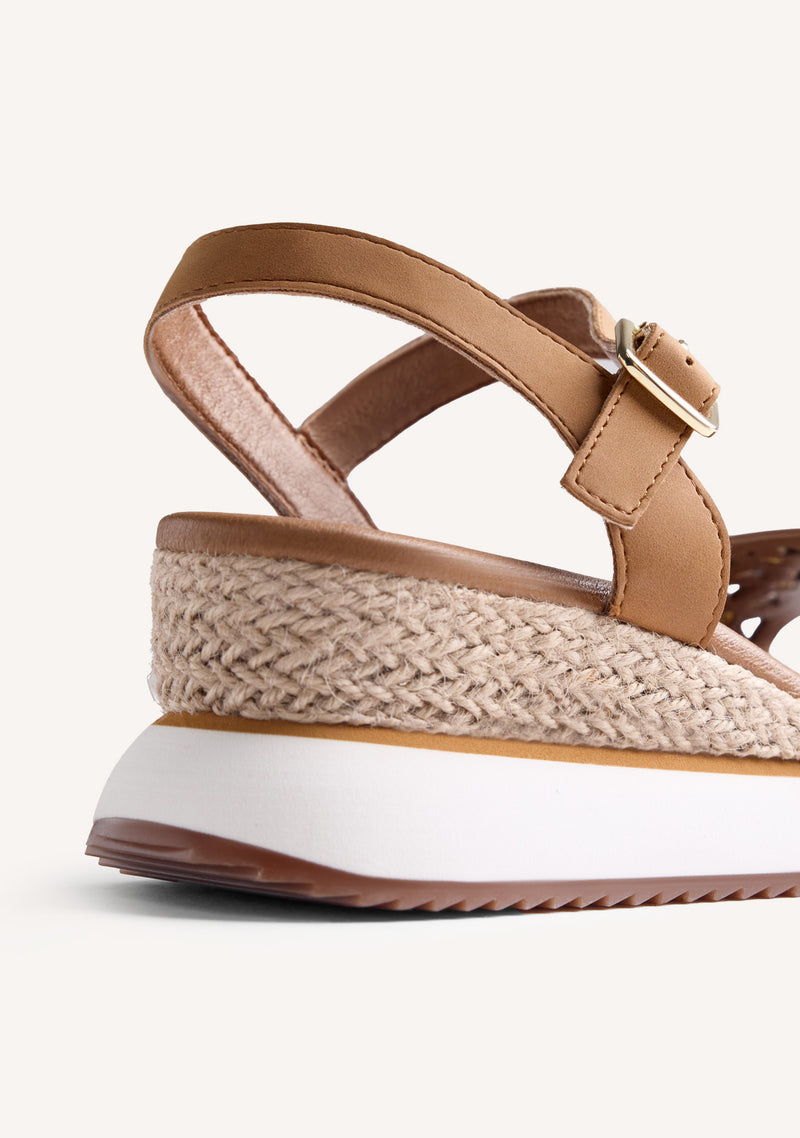 RAFFIA WEDGE SANDALS WETE