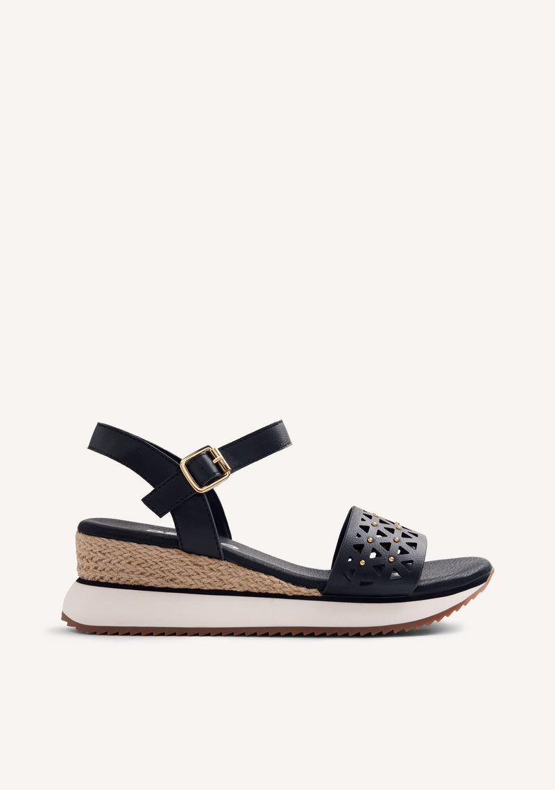 RAFFIA WEDGE SANDALS WETE