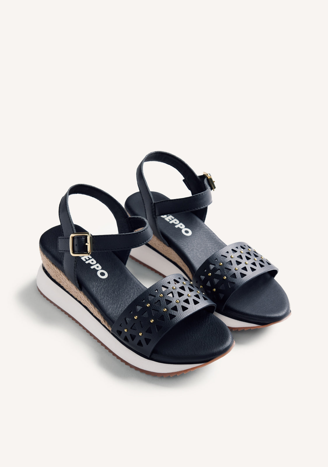 RAFFIA WEDGE SANDALS WETE
