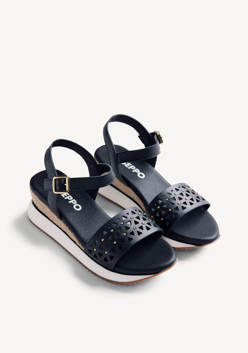 RAFFIA WEDGE SANDALS WETE