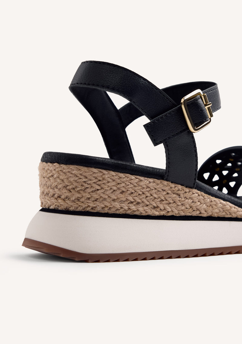 RAFFIA WEDGE SANDALS WETE