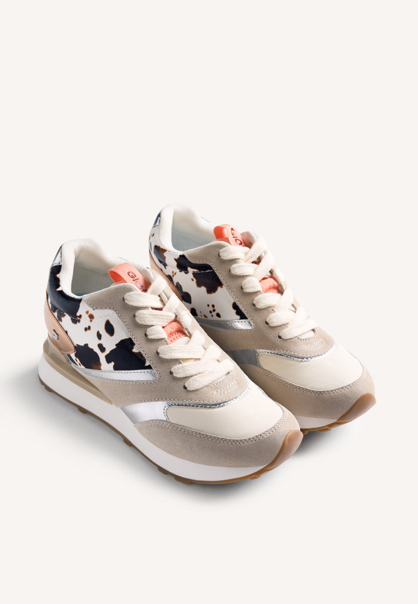 SNEAKERS ZEPPA PELLE STAMPA ANIMALIER TABORA