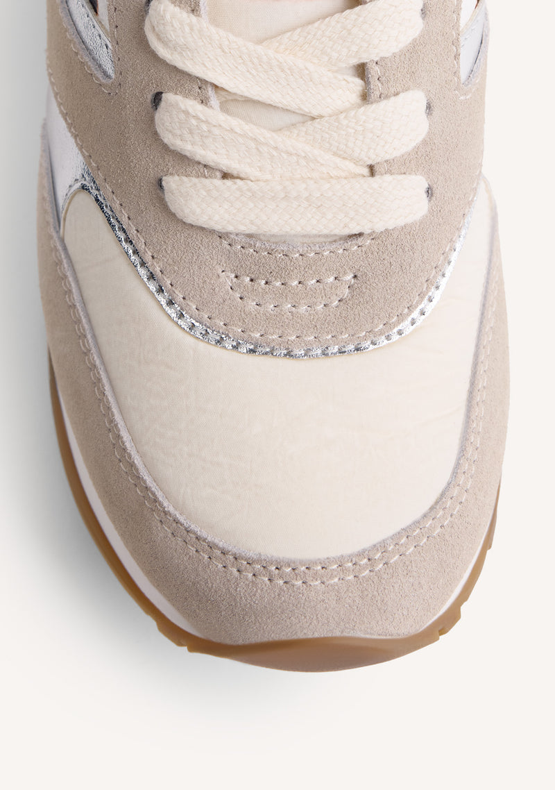 ANIMAL PRINT LEATHER WEDGE SNEAKERS TABORA