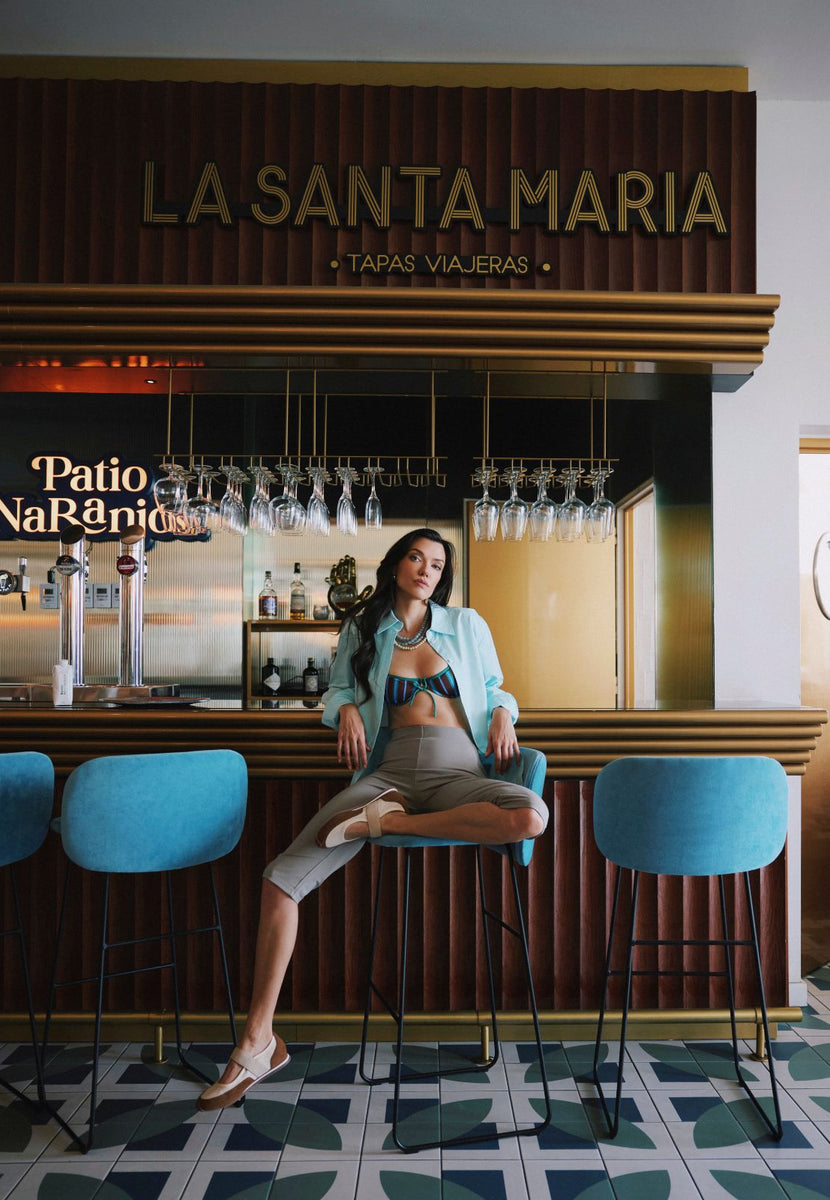 LEATHER AND CROCHET SPORTY BALLET FLATS DUNDORI