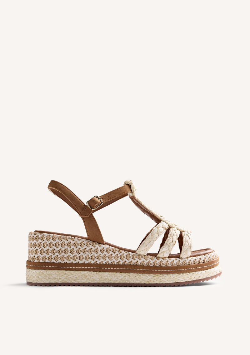 SANDALIAS CUÑA RAFIA HARCOURT