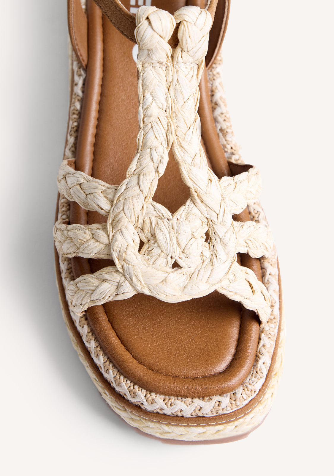 RAFFIA WEDGE SANDALS HARCOURT