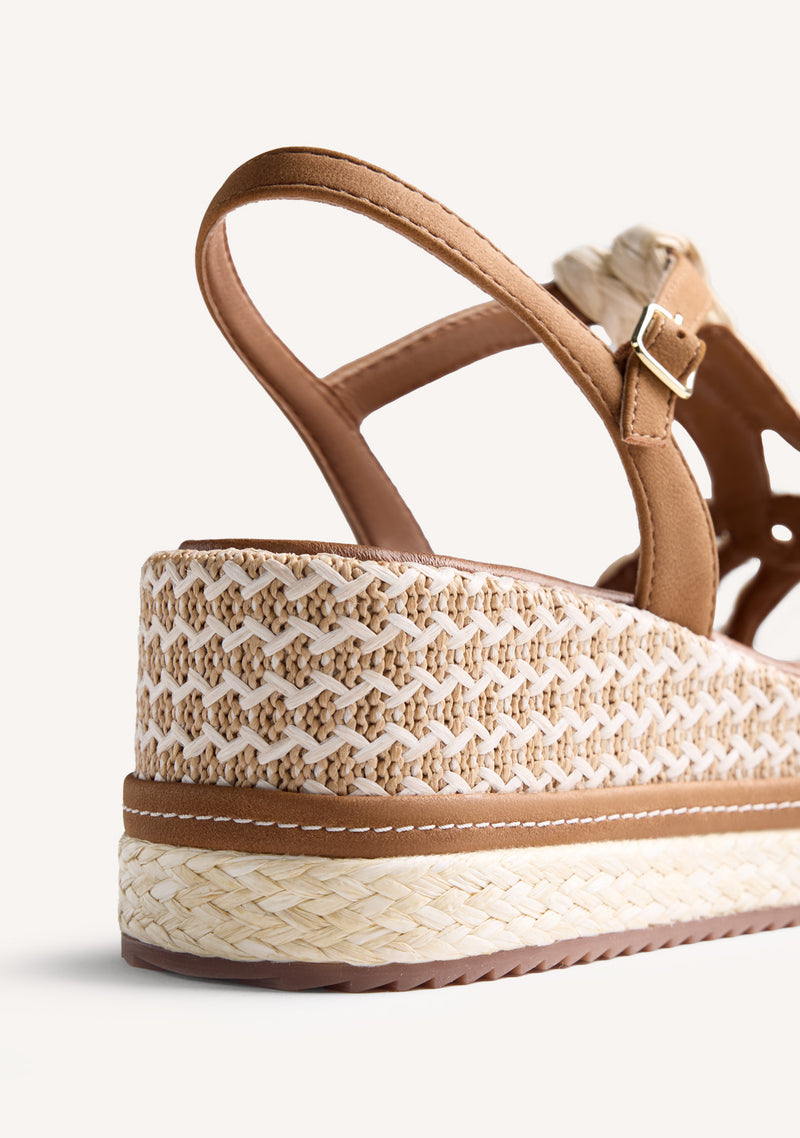 SANDALIAS CUÑA RAFIA HARCOURT