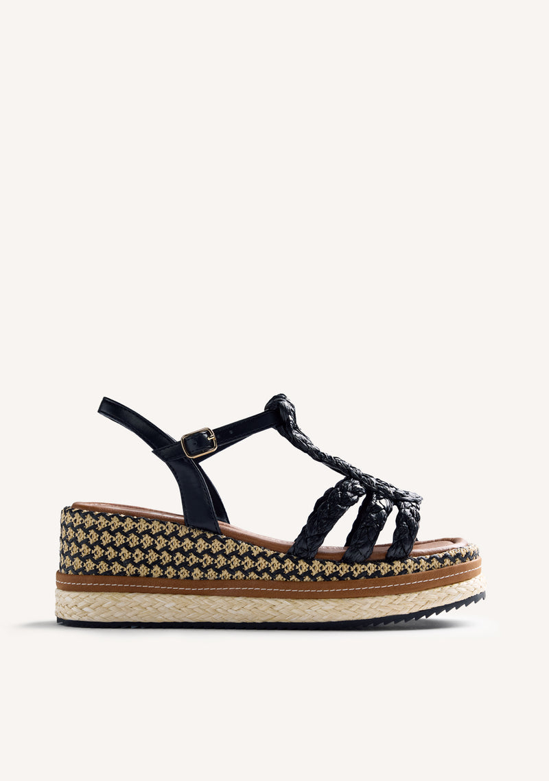 SANDALIAS CUÑA RAFIA HARCOURT