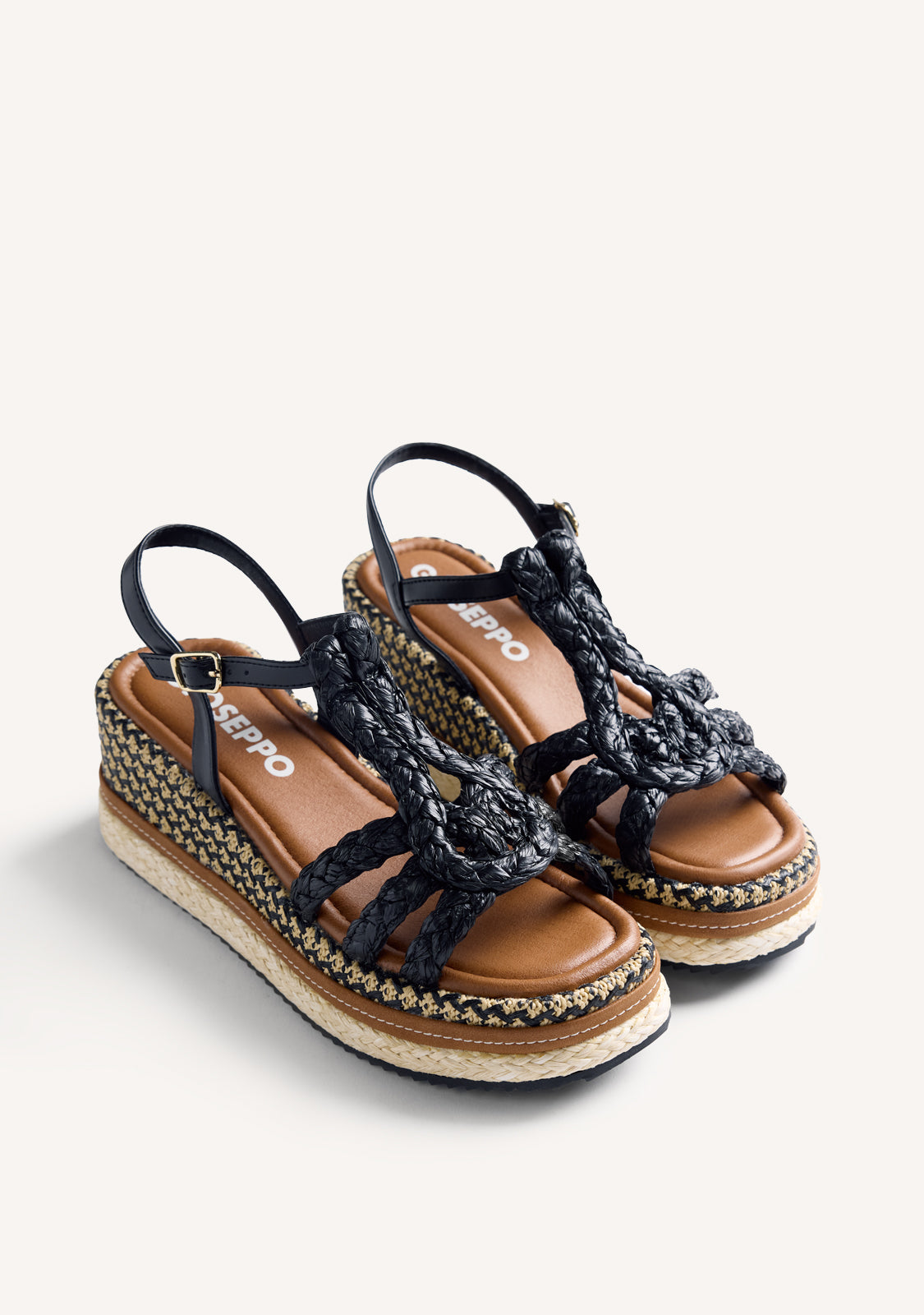 RAFFIA WEDGE SANDALS HARCOURT