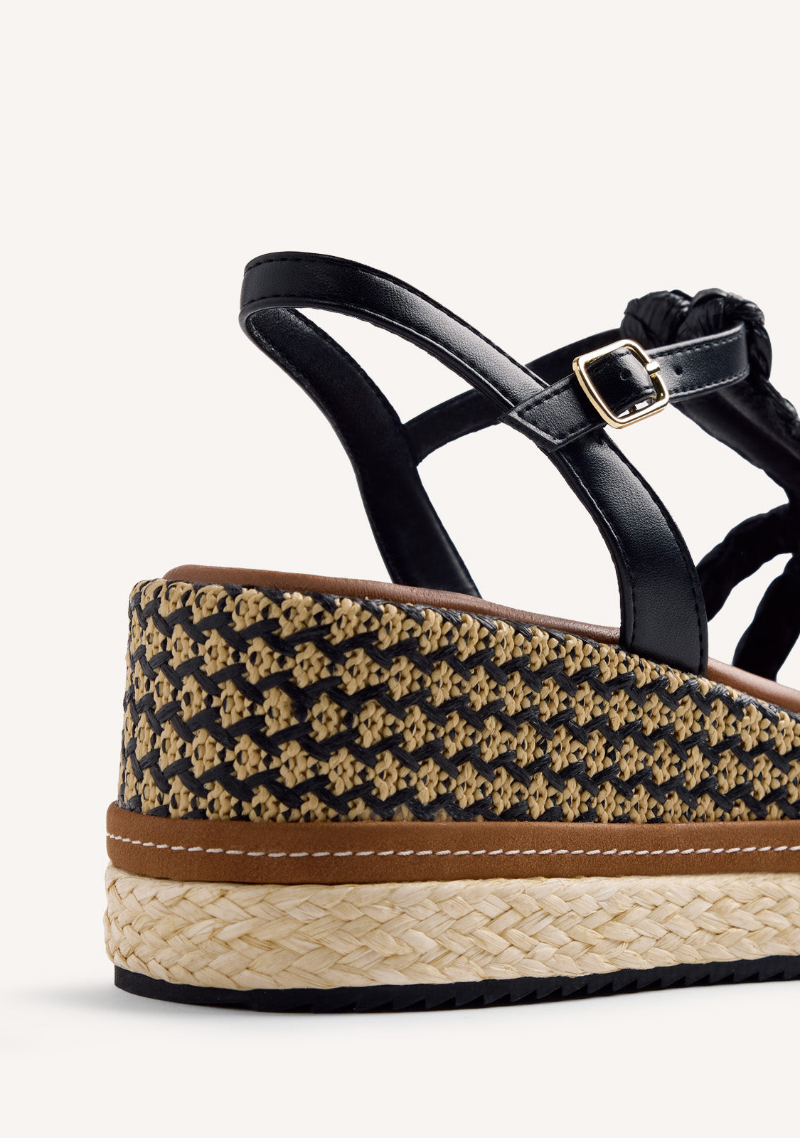 RAFFIA WEDGE SANDALS HARCOURT