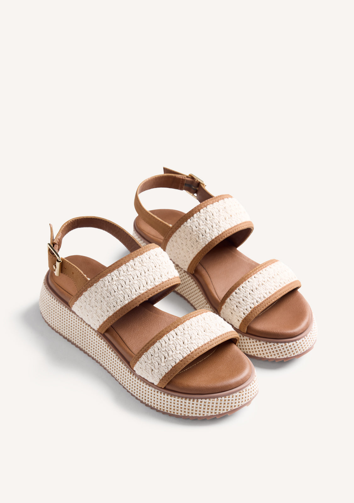 CROCHET WEDGE SANDALS CHEPTAIS