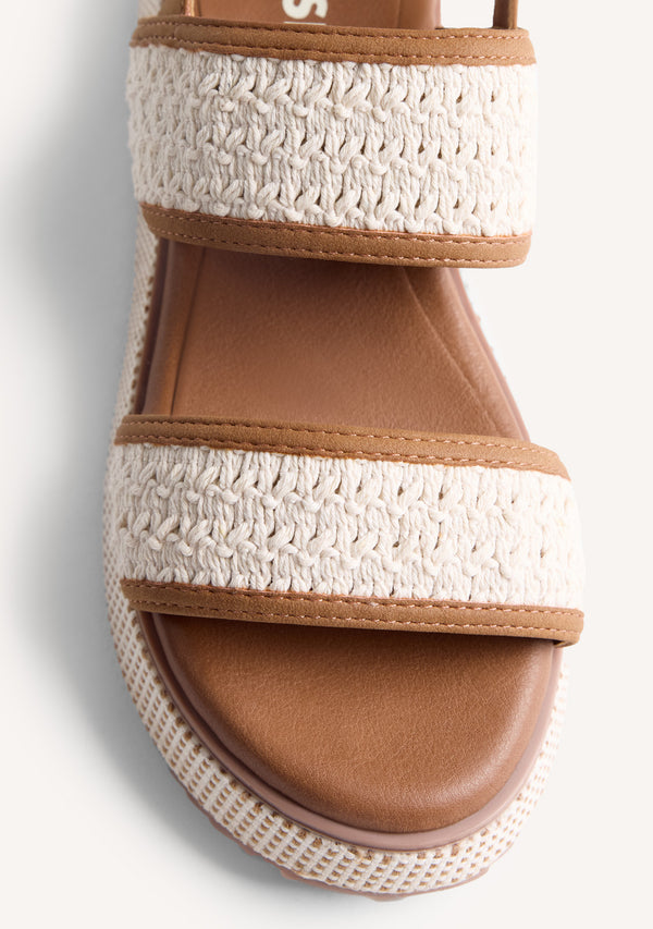 SANDALES COMPENSÉES AU CROCHET CHEPTAIS