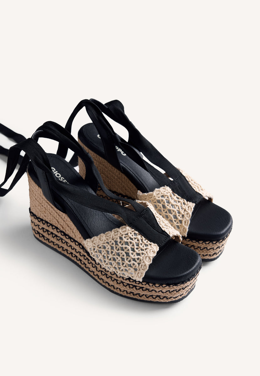 CROCHET WEDGE SANDALS DAGENHAM