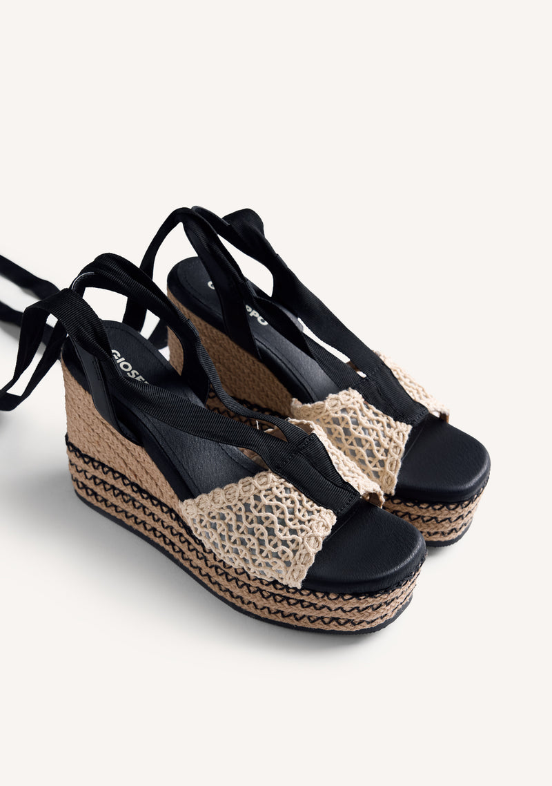 CROCHET WEDGE SANDALS DAGENHAM