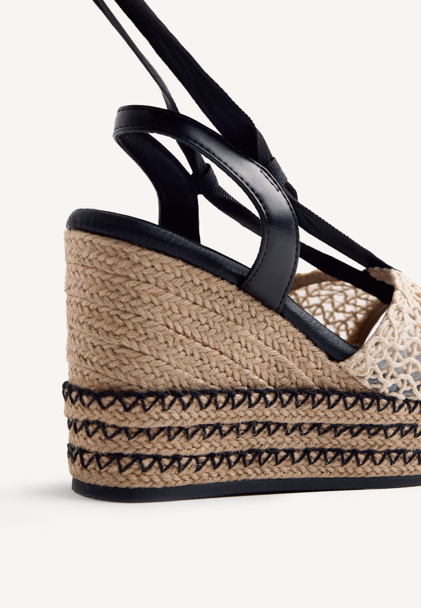 CROCHET WEDGE SANDALS DAGENHAM