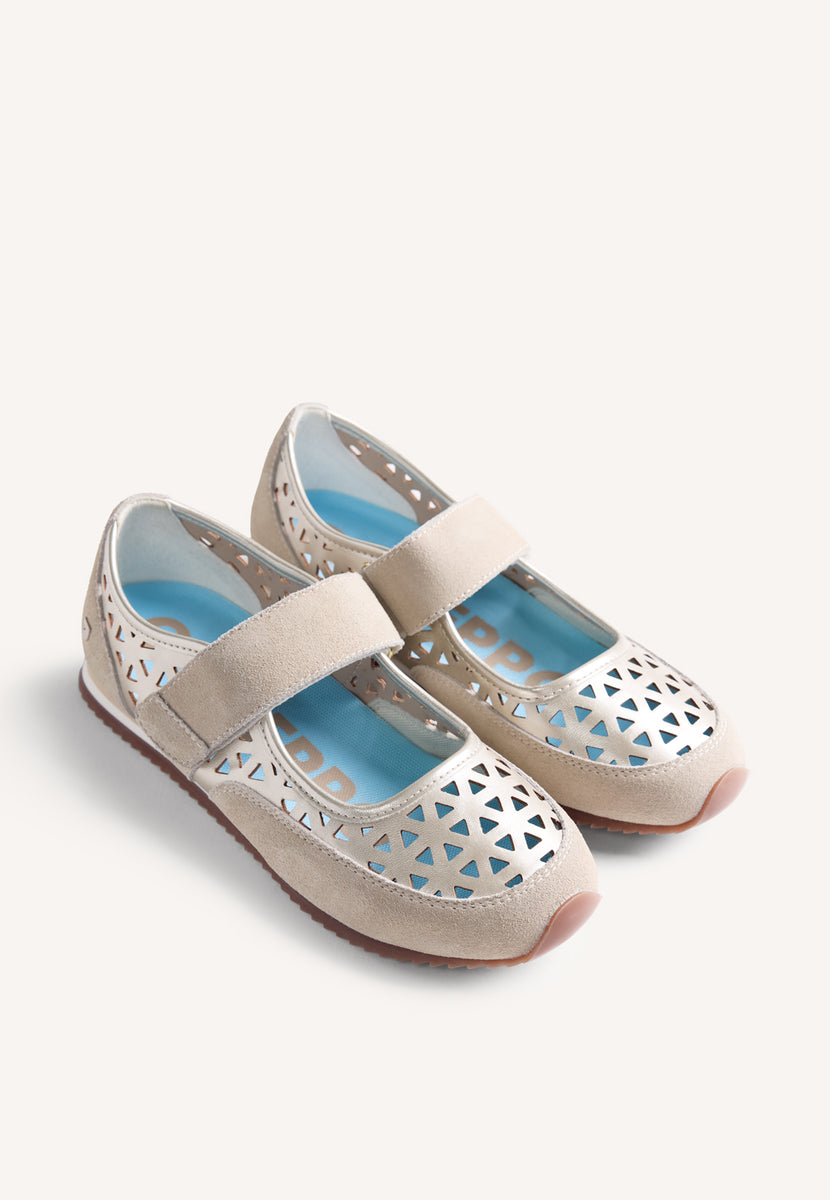 BAILARINAS DEPORTIVAS PIEL CALADA SINGIDA