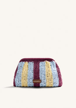 BORSA A MANO INTRECCIATA RIGHE MATUNDA