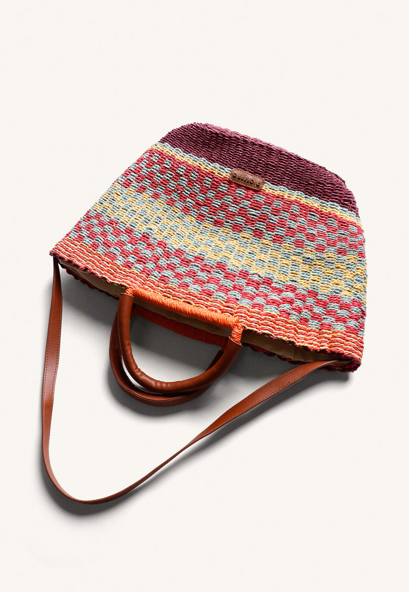 PRINTED STRAW BAG PANGANI