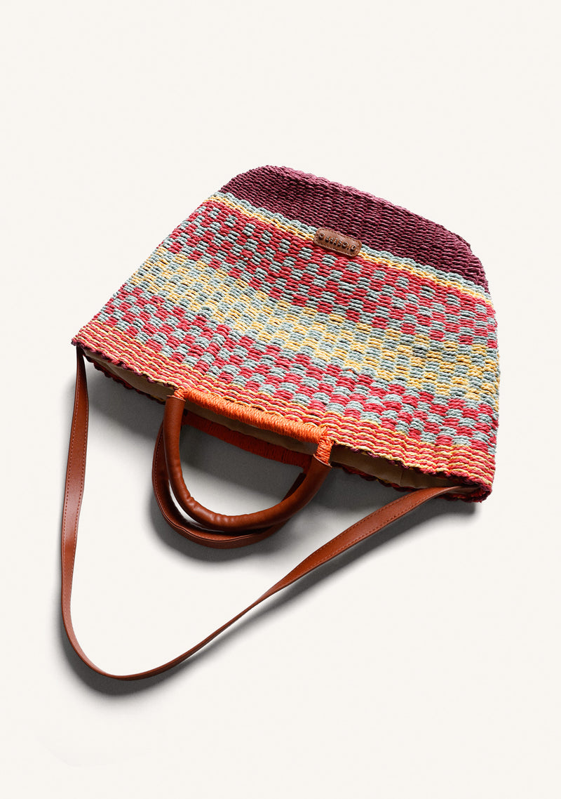 PRINTED STRAW BAG PANGANI