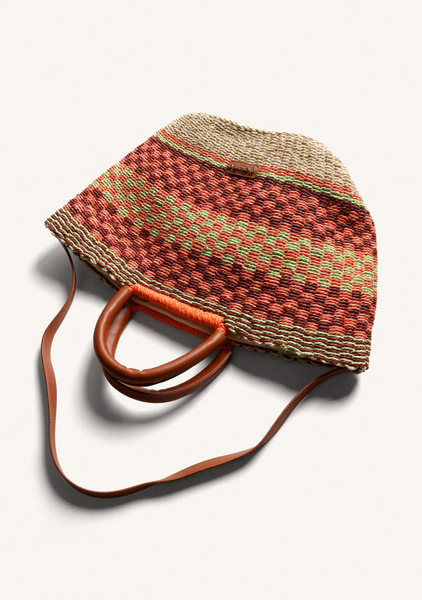 PRINTED STRAW BAG PANGANI