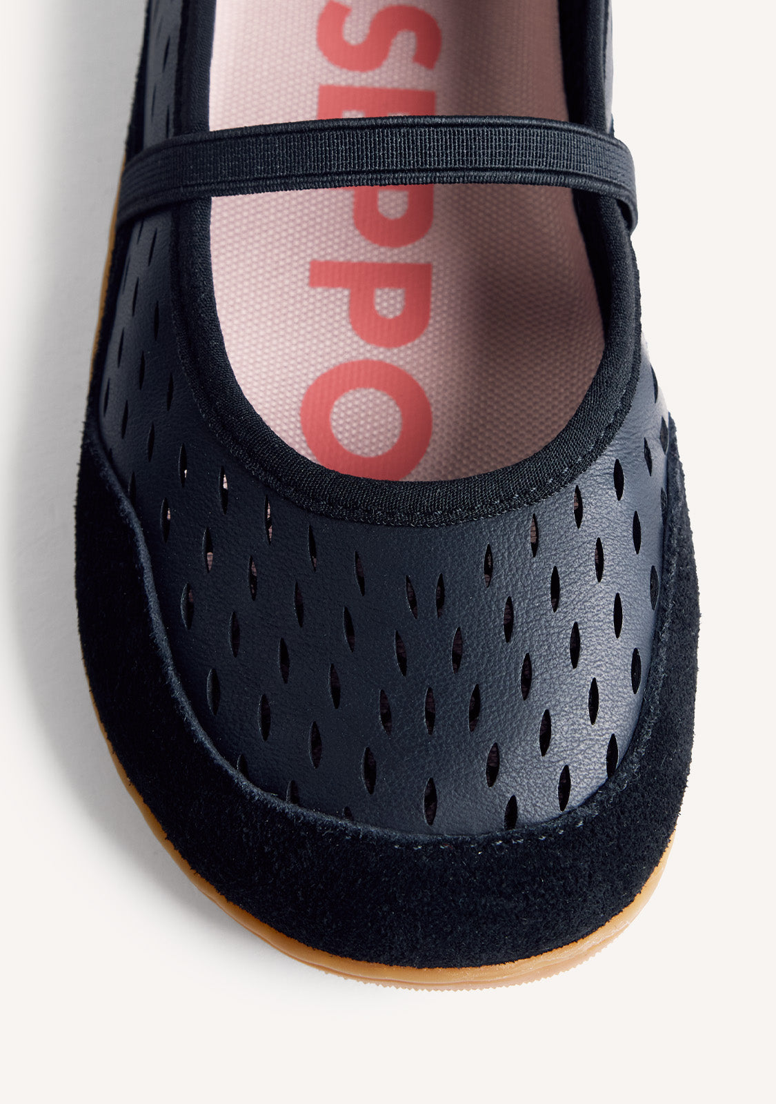 GIOSEPPO BAREFOOT - CUT-OUT LEATHER SPORTY BALLET FLATS MALAVA