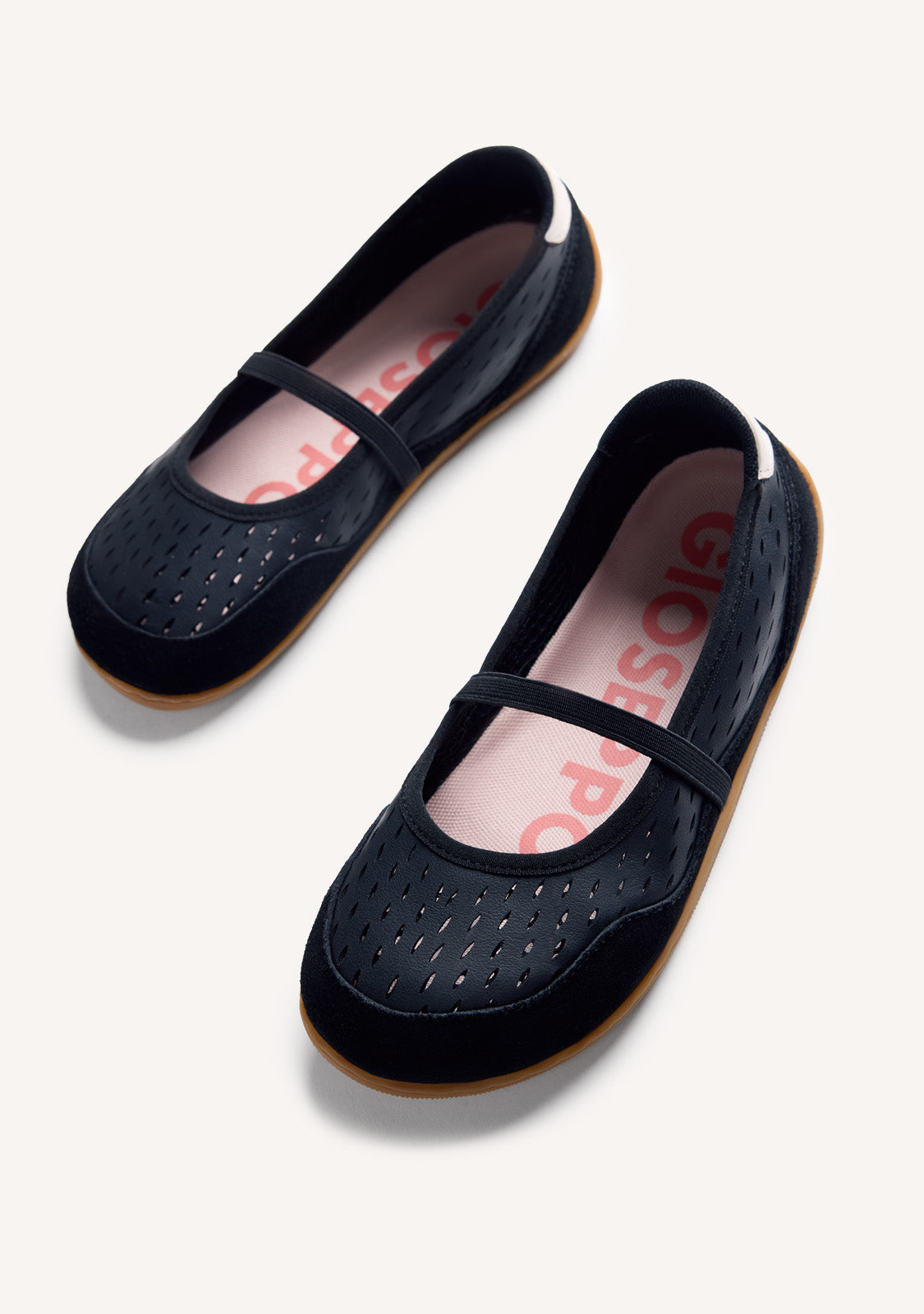 GIOSEPPO BAREFOOT - CUT-OUT LEATHER SPORTY BALLET FLATS MALAVA