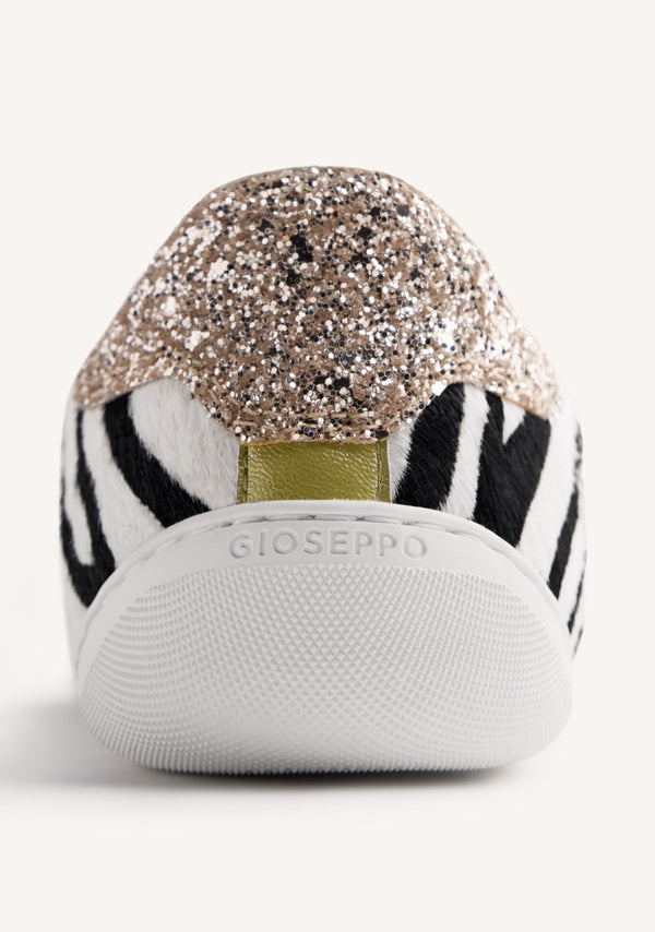 GIOSEPPO BAREFOOT - ANIMAL PRINT LEATHER SNEAKERS ANDEI