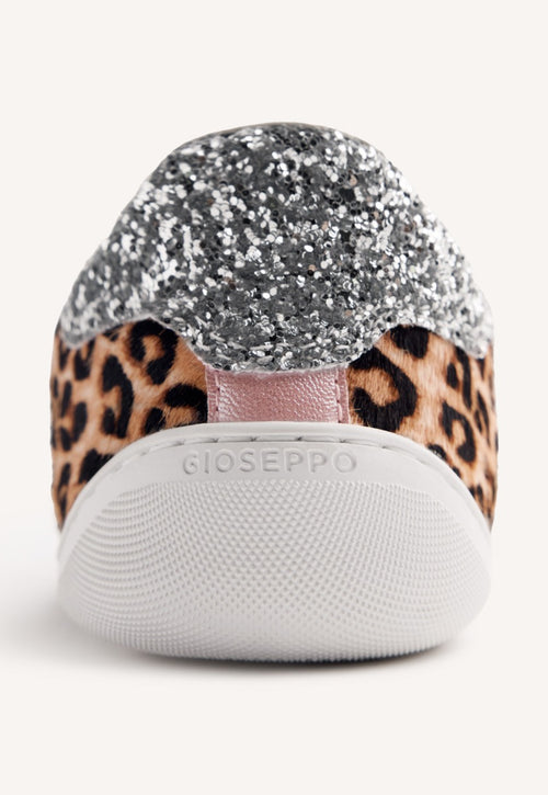 GIOSEPPO BAREFOOT - ANIMAL PRINT LEATHER SNEAKERS ANDEI