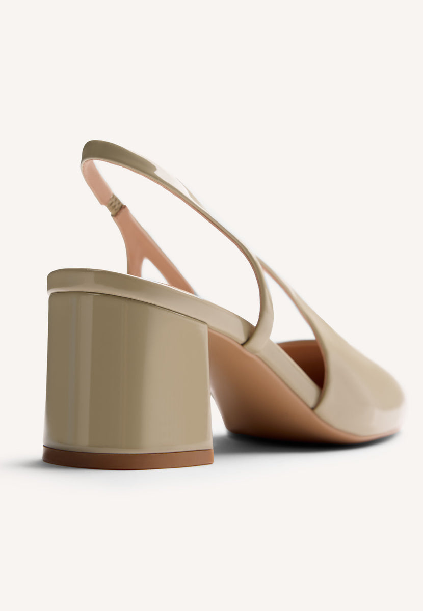 PATENT LEATHER EFFECT HEELED SHOES CABUYAO