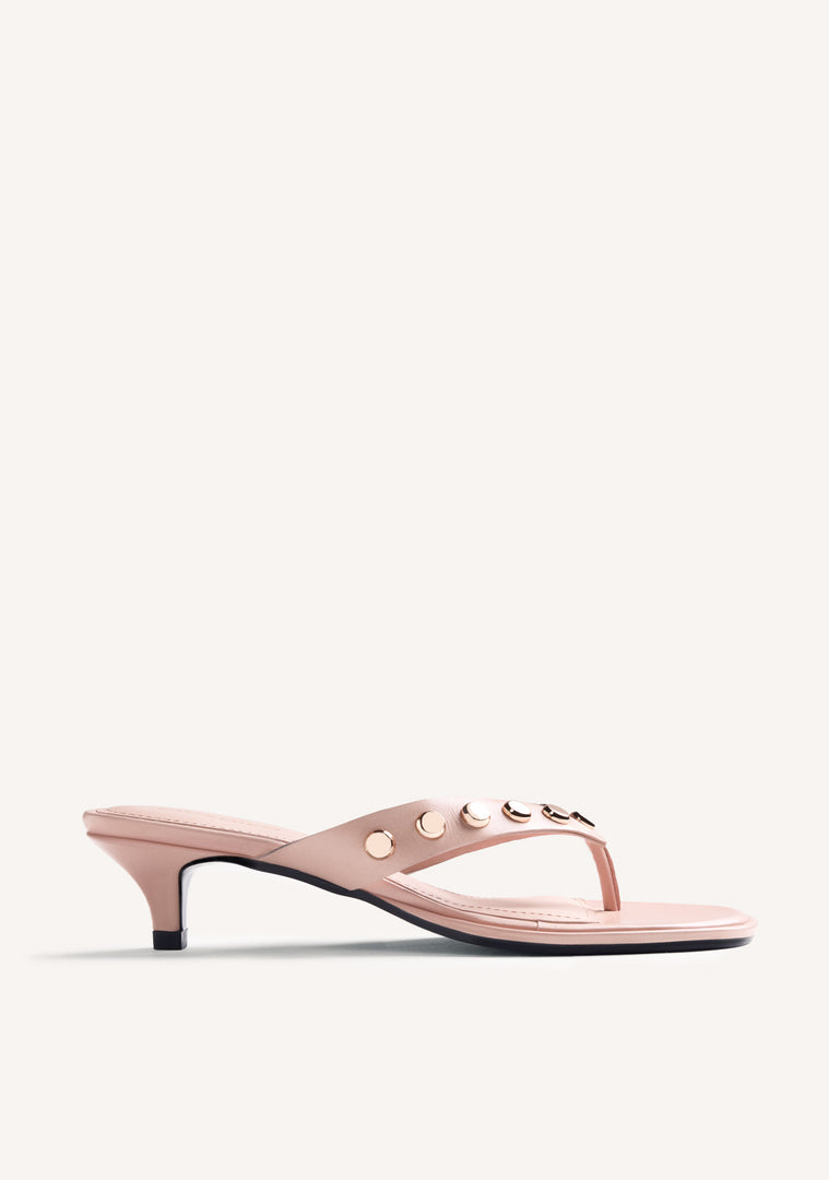 SANDALES TALONS CUIR CLOUTÉES SOKOTO