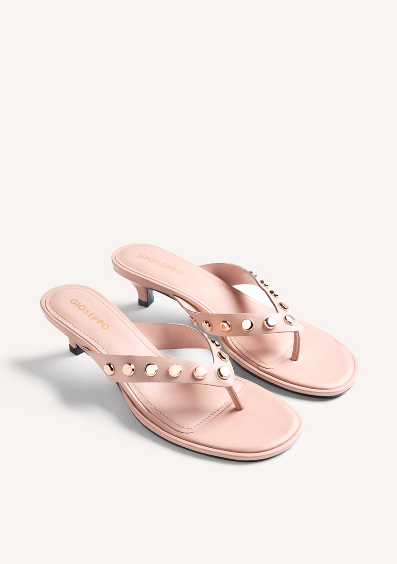 SANDALI TACCO PELLE BORCHIE SOKOTO