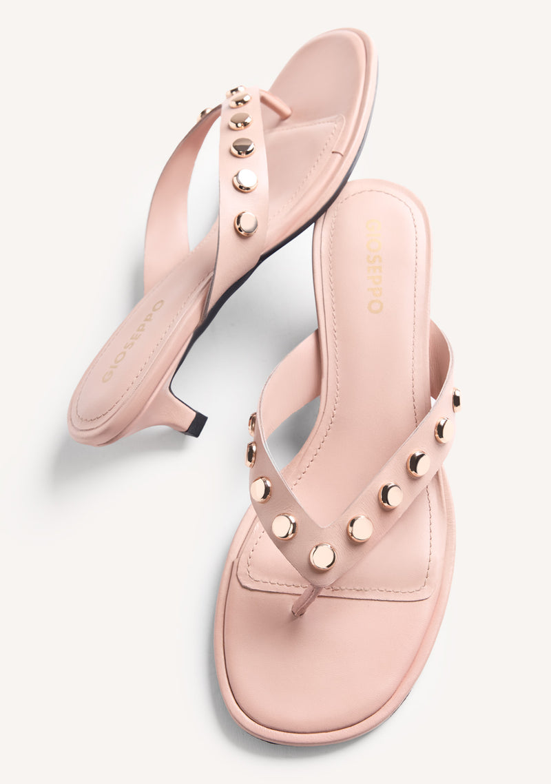 SANDALI TACCO PELLE BORCHIE SOKOTO