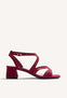 STUDDED LEATHER HEELED SANDALS WATATE