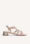 BRAIDED LEATHER HEELED SANDALS BILICE