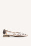 CUT-OUT LEATHER BALLET FLATS BUMALA