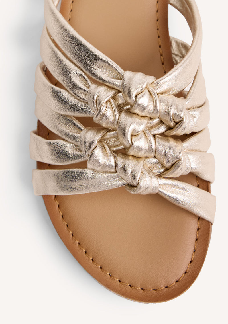 KNOTTED LEATHER SANDALS CALBAYOG