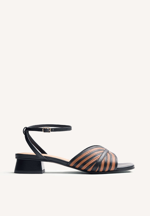 SANDALIAS TACÓN PIEL BIGELOW