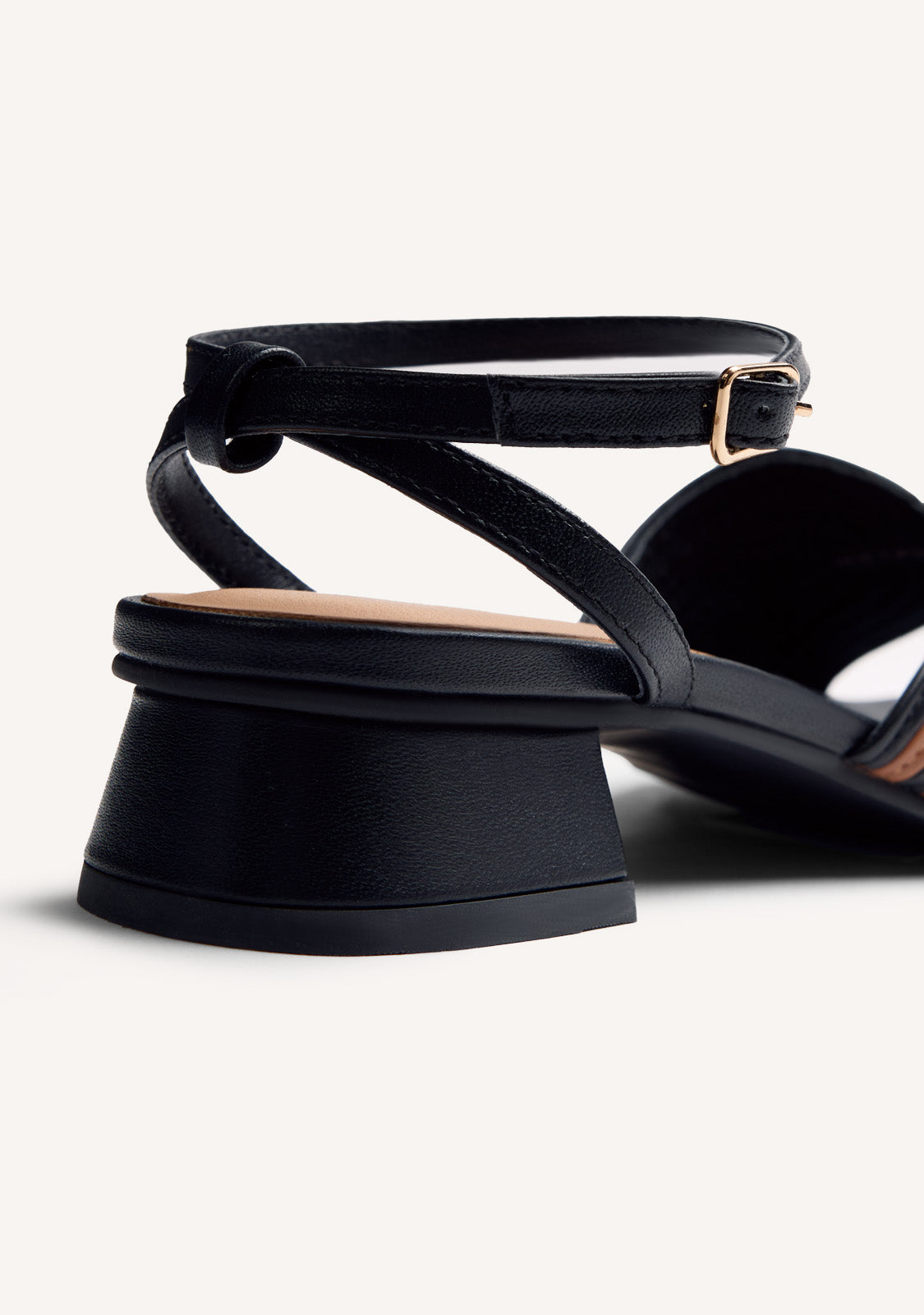 SANDALIAS TACÓN PIEL RAYAS BIGELOW