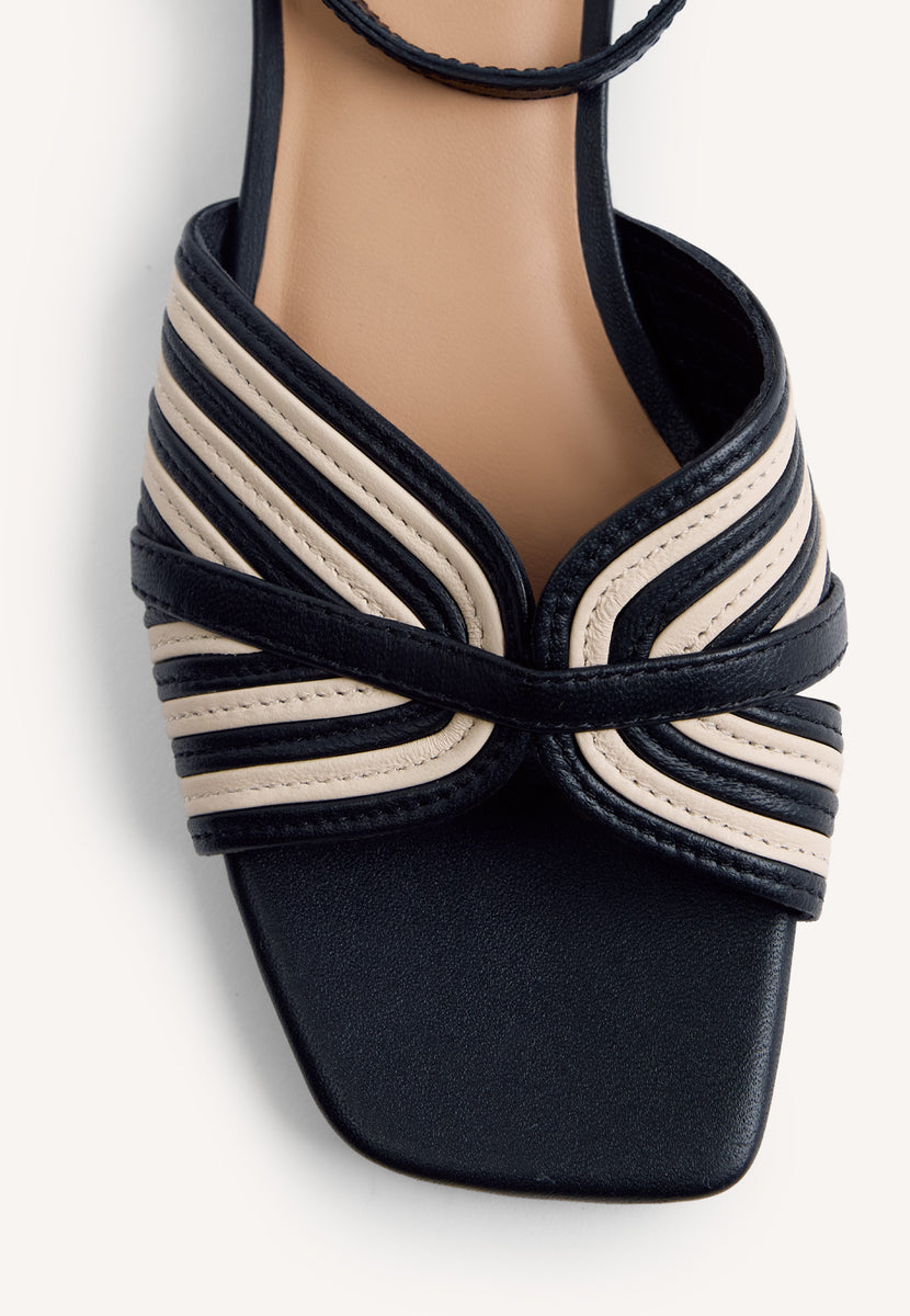 LEATHER HEELED SANDALS BIGELOW