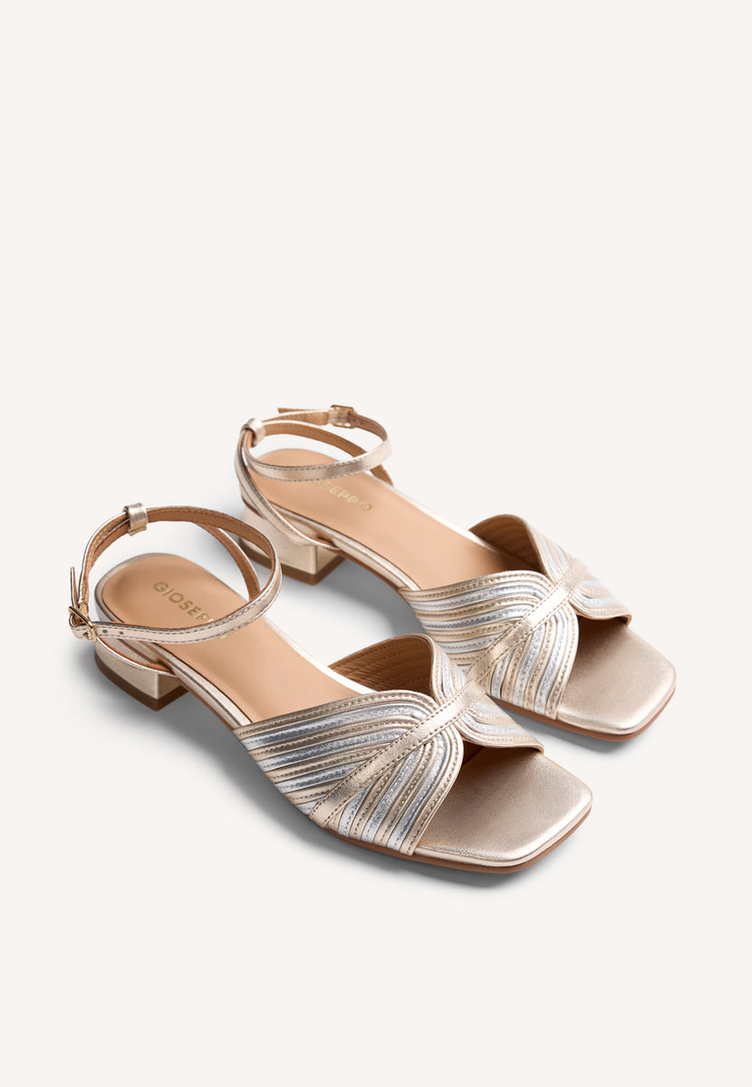 LEATHER HEELED SANDALS BIGELOW