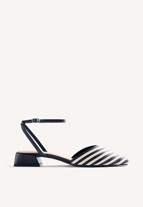 SCARPE TACCO PELLE RIGHE CLAWSON