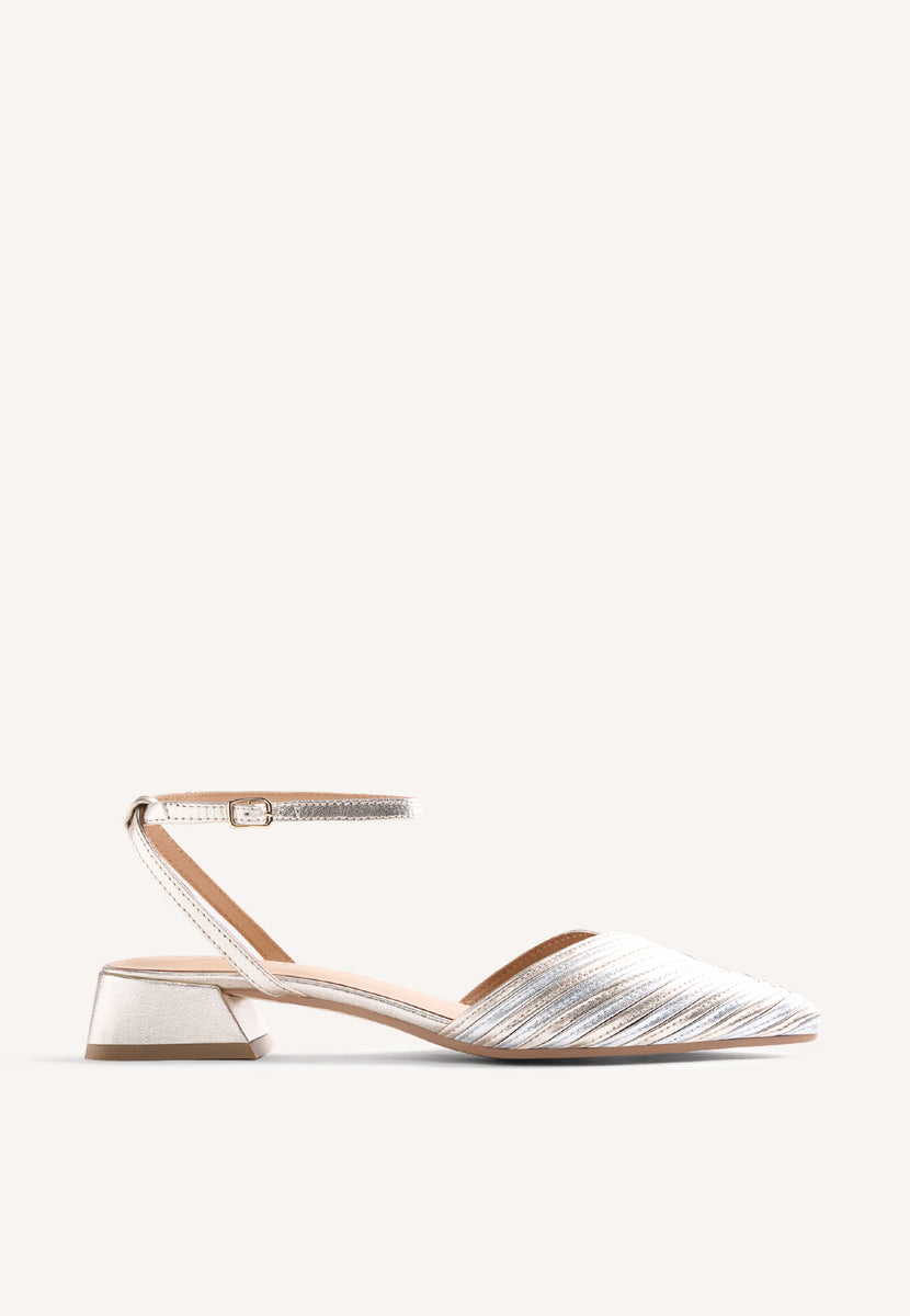 SCARPE TACCO PELLE RIGHE CLAWSON