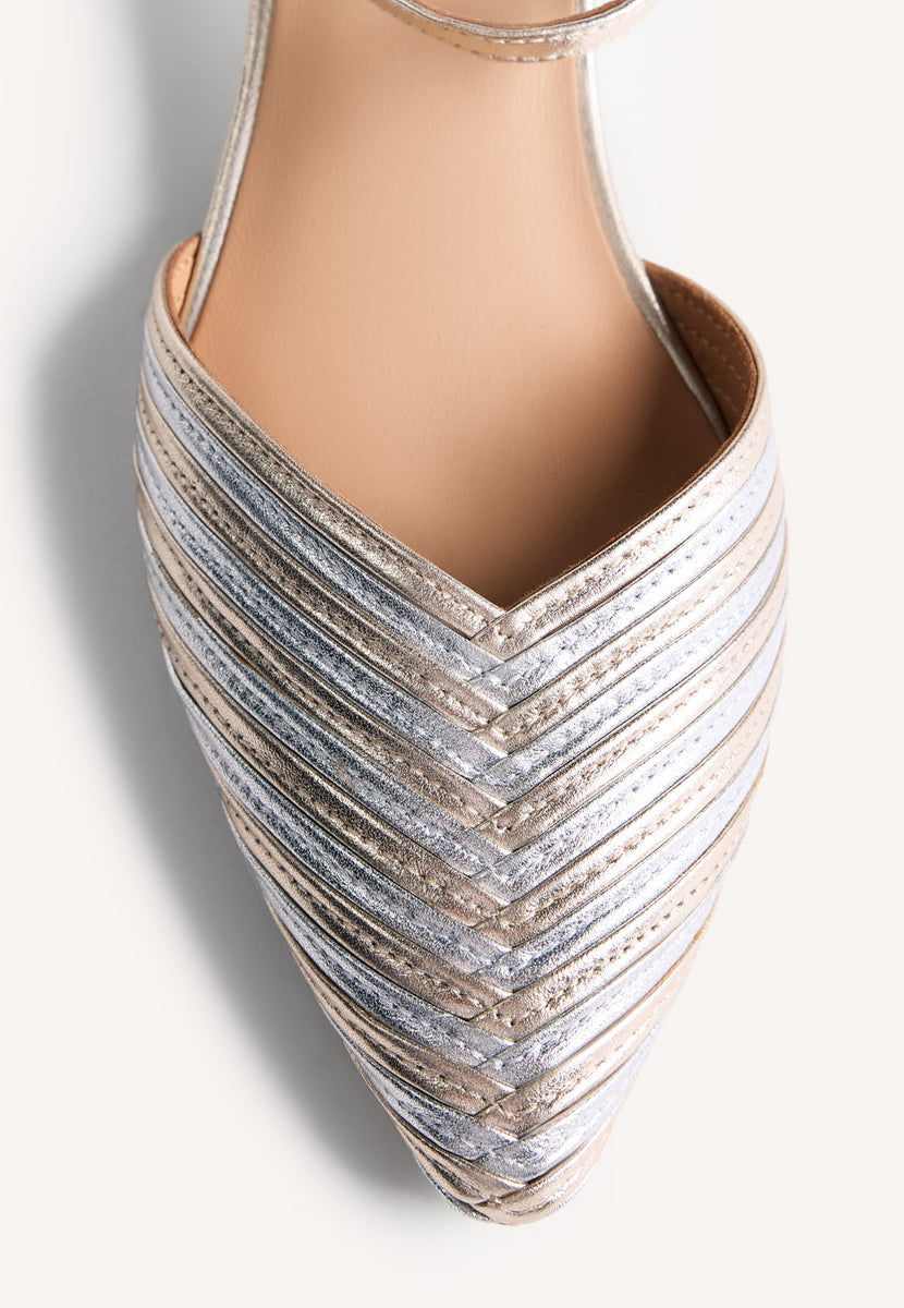 SCARPE TACCO PELLE RIGHE CLAWSON