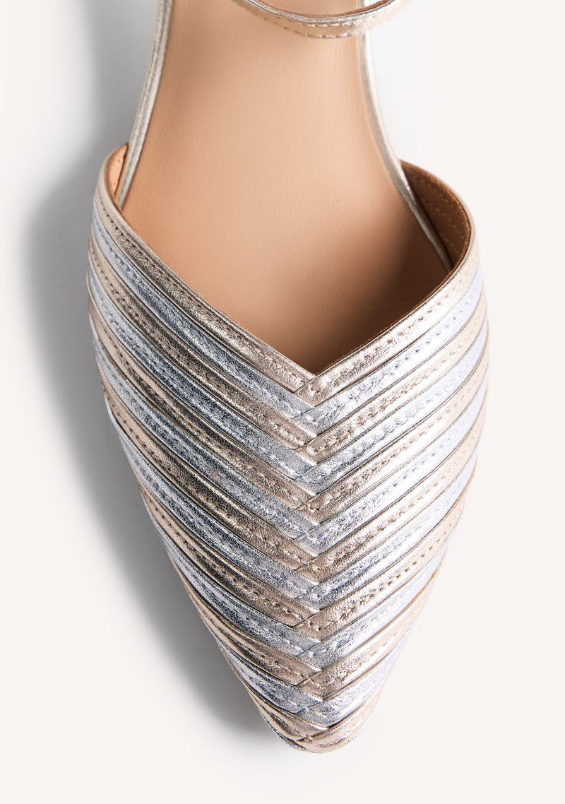 SCARPE TACCO PELLE RIGHE CLAWSON