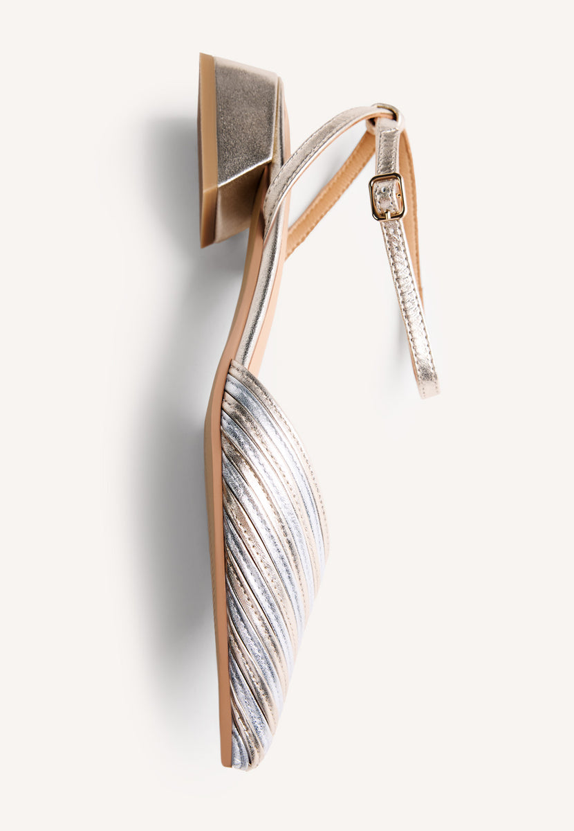 SCARPE TACCO PELLE RIGHE CLAWSON